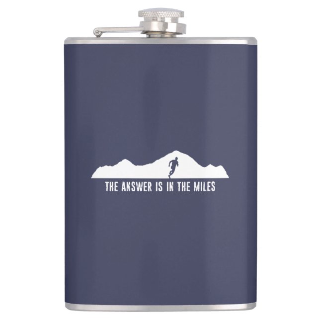 The Answer Is In The Miles Flask (Front)