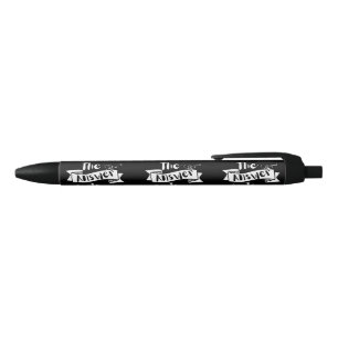 The Answer Is No Funny Quote White Text Pen