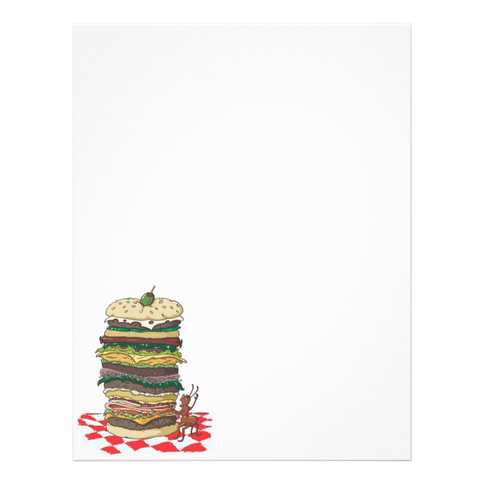 The Ant and the Big Sandwich Letterhead Design