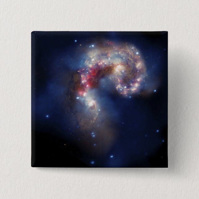The Antennae Galaxies Pinback Button (Front)
