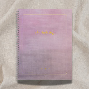 The Anthology Mauve Custom Poetry Collection Notebook