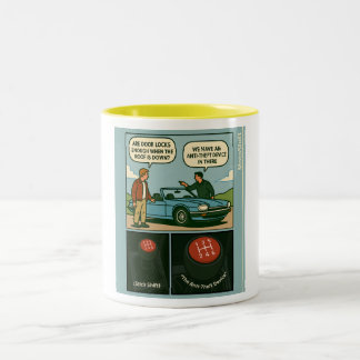 The Anti-Theft Device (Stick Shift) Two-Tone Coffee Mug