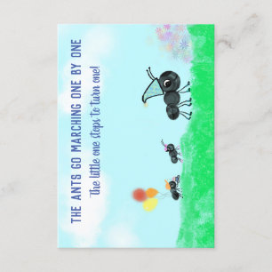 The Ants Go Marching One by One Invitation