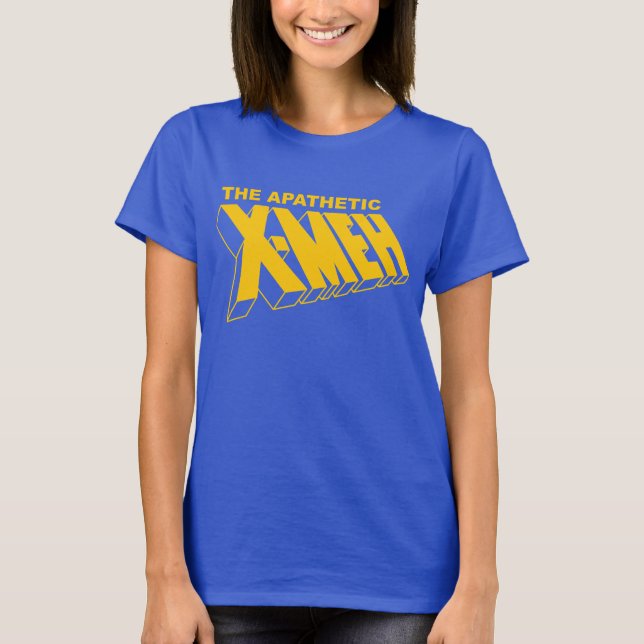 The Apathetic X Meh T-Shirt (Front)