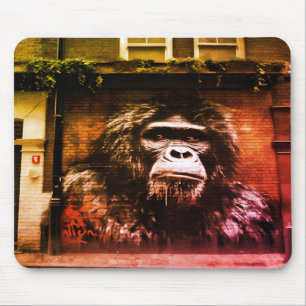 The Ape On the Wall Painting Laptop Desktop Tablet Mouse Pad