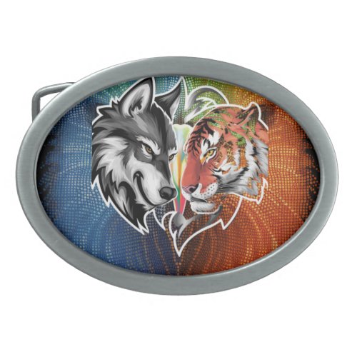 The Apex Encounter Wolf vs Tiger Belt Buckle