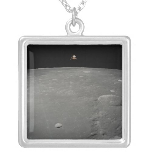 The Apollo 12 lunar module Intrepid Silver Plated Necklace