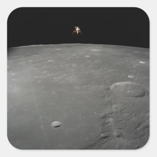 The Apollo 12 lunar module Intrepid Square Sticker