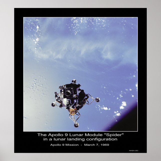 The Apollo 9 Lunar Module "Spider" March 7, 1969 Poster (Front)