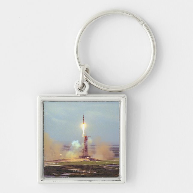 The Apollo Soyuz Test Project Saturn IB Launch Keychain (Front)