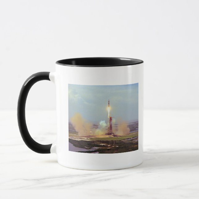 The Apollo Soyuz Test Project Saturn IB Launch Mug (Left)