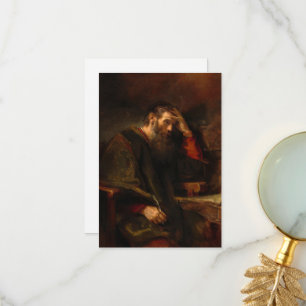 The Apostle Paul by Rembrandt van Rijn Thank You Card