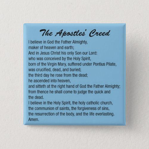 The Apostles Creed button