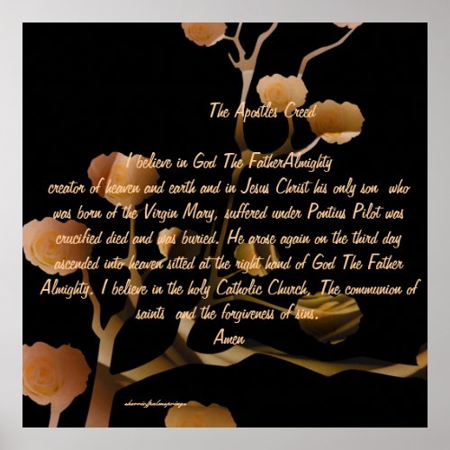 The Apostles Creed  by Sherri of Palm Springs Poster