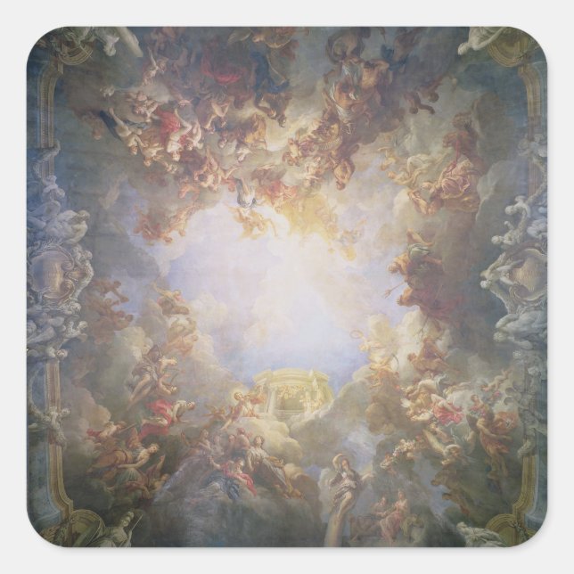 The Apotheosis of Hercules, from the ceiling of Th Square Sticker (Front)