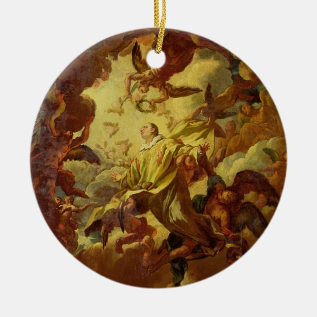 The Apotheosis of St. Stephen Ceramic Ornament (Front)