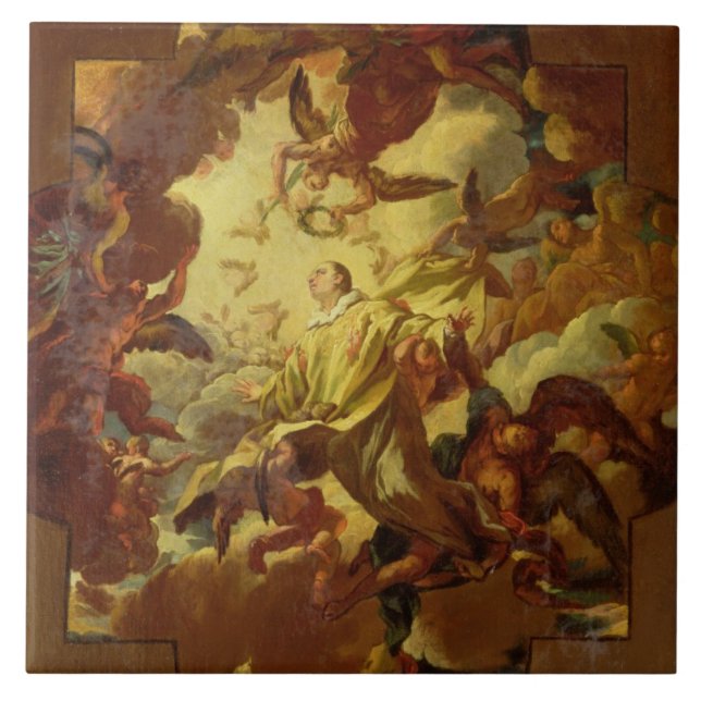 The Apotheosis of St. Stephen Ceramic Tile (Front)