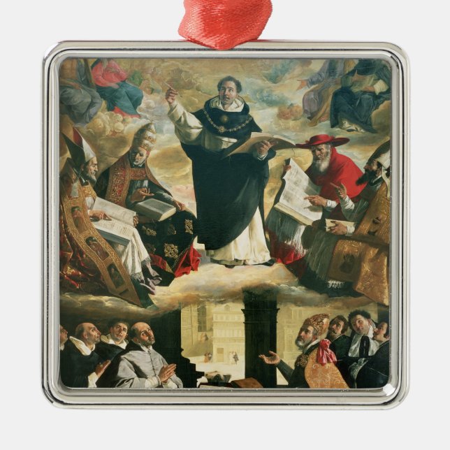The Apotheosis of St. Thomas Aquinas, 1631 Metal Ornament (Front)