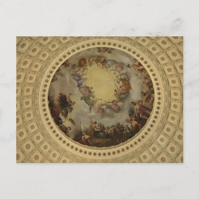 The Apotheosis of Washington Capitol Rotunda Postcard (Front)