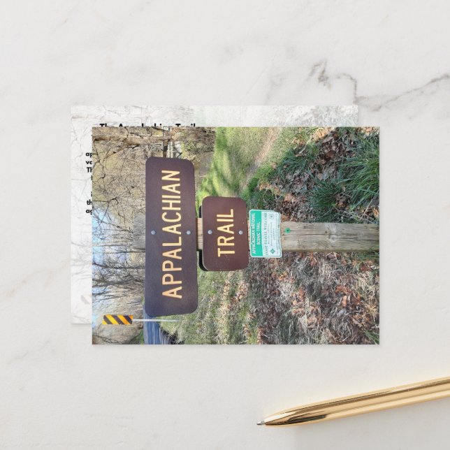 The Appalachian Trail Postcard (Front/Back In Situ)