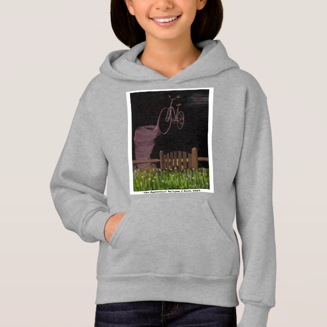 "The Apparition" kids' art hoodie (Front)