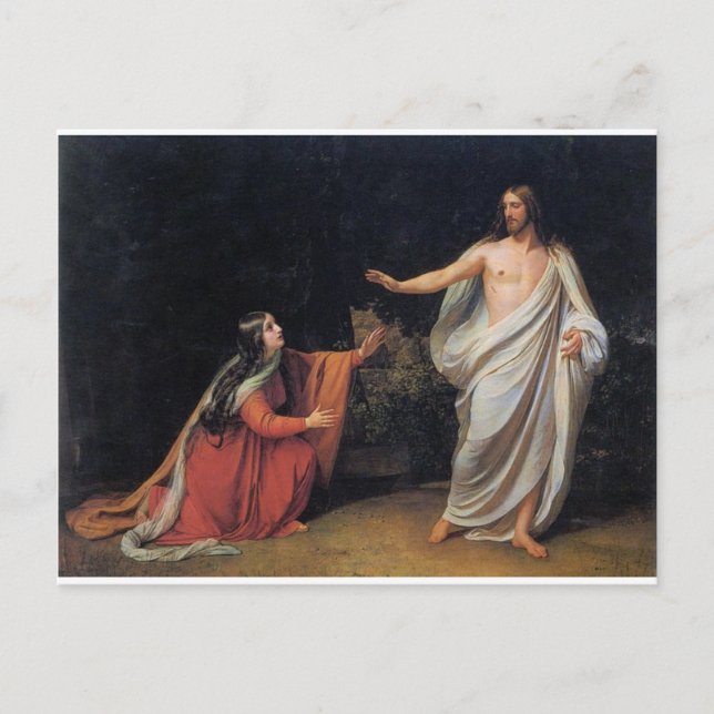 The Appearance of Christ to Mary Magdalene Postcard (Front)