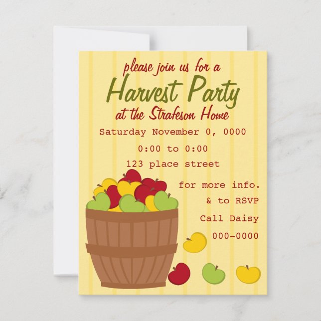 The Apple Baket Invitation (Front)