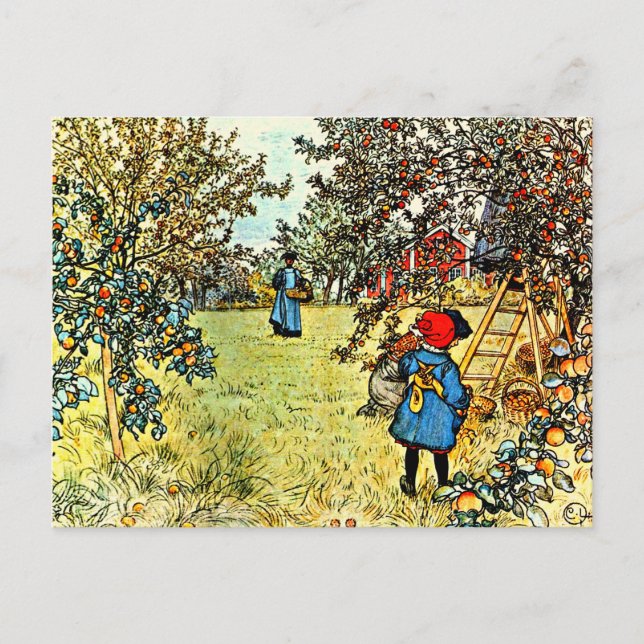 The Apple Harvest Postcard (Front)