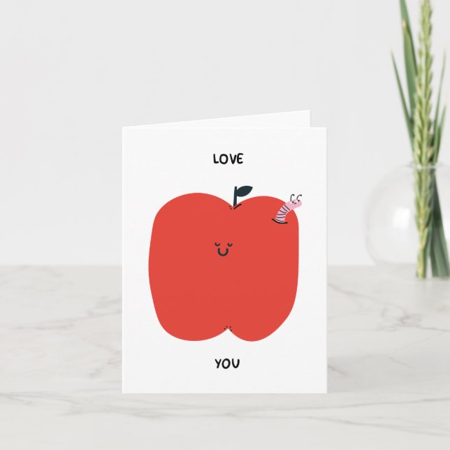 The Apple of My Eye | Valentine's Day Card (Front)