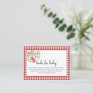 The Apple of Our Eye Baby Shower  Enclosure Card