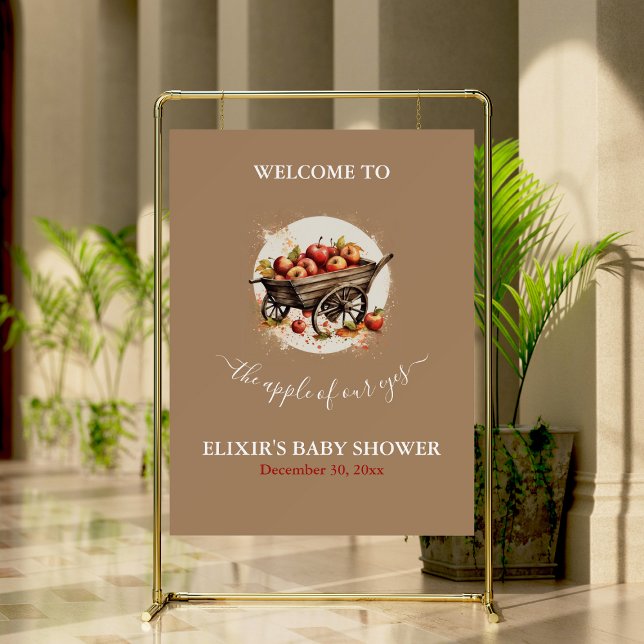 The Apple Of Our Eye Baby Shower Foam Board (Creator Uploaded)