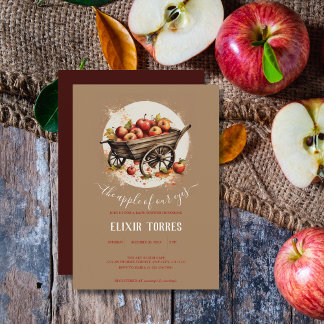 The Apple Of Our Eye Baby Shower Invitation