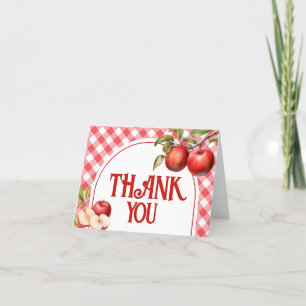 The Apple of Our Eye Baby Shower Letterpress Thank You Card