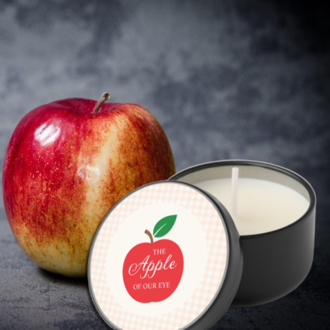 The Apple Of Our Eye Baby Shower Mini Candle Favors (Creator Uploaded)
