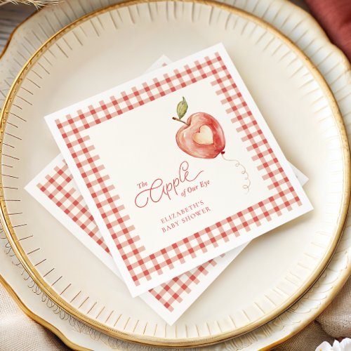 The Apple of Our Eye Baby Shower Napkins