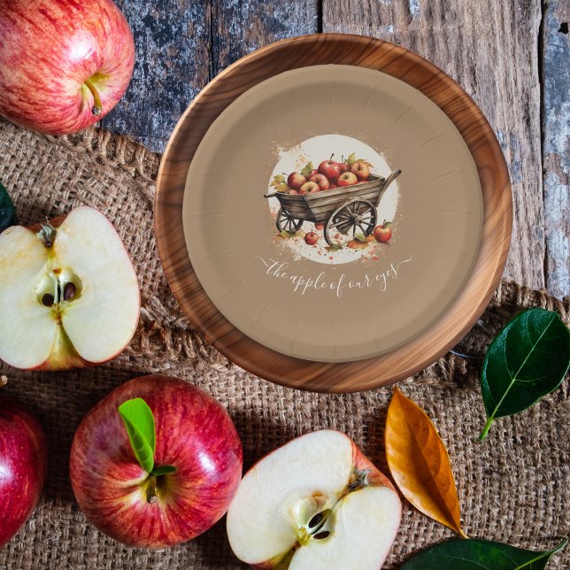 The Apple Of Our Eye Baby Shower Paper Plates (Creator Uploaded)