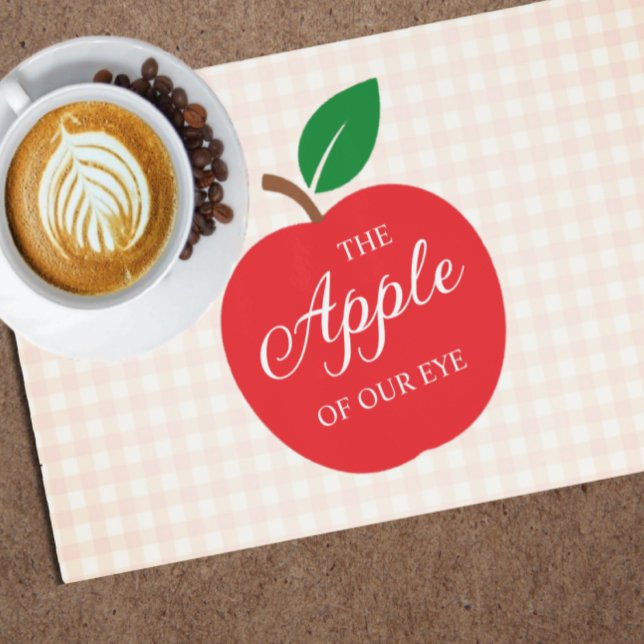 The Apple Of Our Eye Baby Shower Placemat (Creator Uploaded)