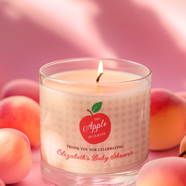 The Apple Of Our Eye Baby Shower Scented Candle (Creator Uploaded)
