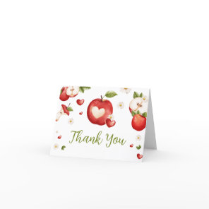 The Apple of our Eye Baby Shower Thank You Card