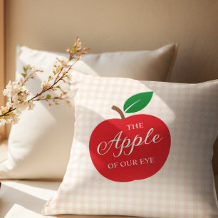 The Apple Of Our Eye Baby Shower Throw Pillow