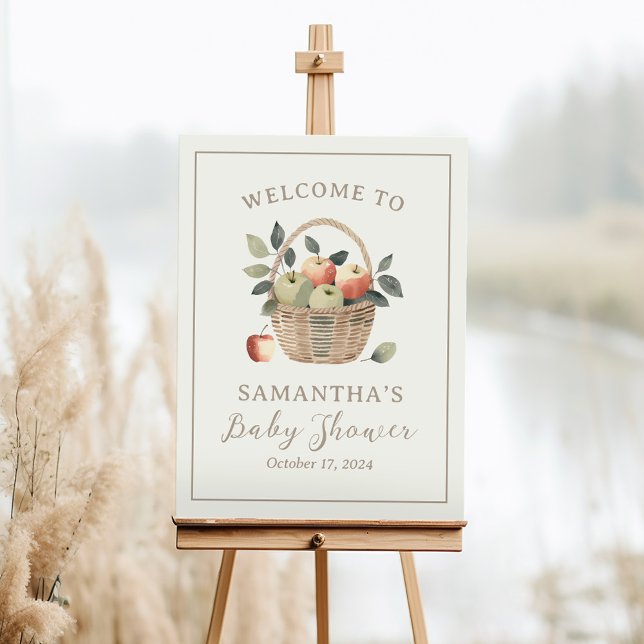 The Apple of Our Eye Baby Shower Welcome Sign (Creator Uploaded)