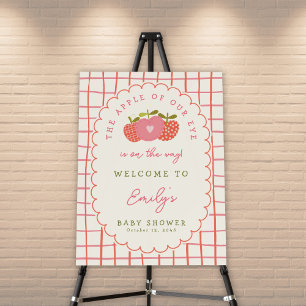 The Apple of Our Eye Baby Shower Welcome Sign