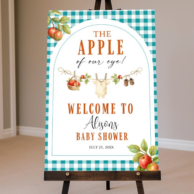 The Apple of Our Eye Baby Shower Welcome Sign Fall (Creator Uploaded)