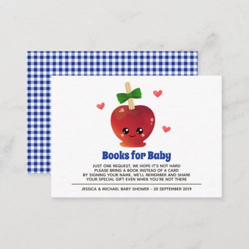 The Apple Of Our Eye Books For Baby Enclosure Card