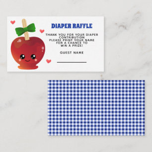 The Apple of our eye Diaper Raffle Enclosure Card
