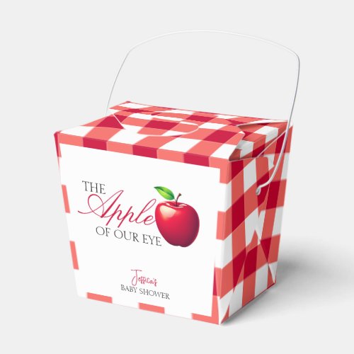 The Apple of Our Eye Fall Baby Shower  Favor Boxes