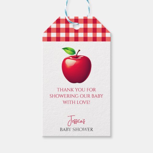 The Apple of Our Eye Fall Baby Shower  Gift Tags