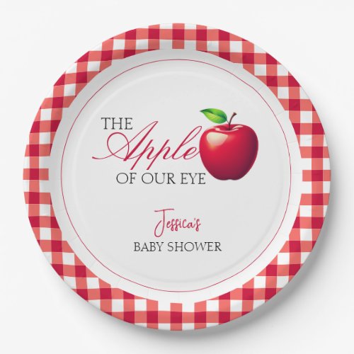 The Apple of Our Eye Fall Baby Shower  Paper Plates