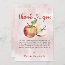 The Apple of our Eye Fall Baby Shower  Thank You Card