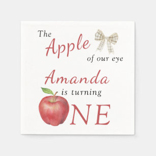 The Apple of our eye Kids Birthday Party  Napkins